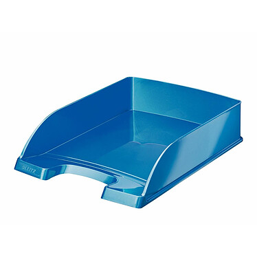 LEITZ Corbeille à Courrier Plus WOW A4 Polystyrène Superposable Bleu