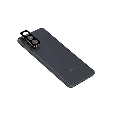 Tiger Protège-caméra pour Samsung Galaxy S22 / S22 Plus Antichoc en Verre Trempé Noir transparent