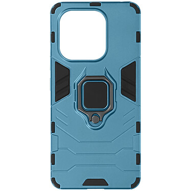 Avizar Coque pour Xiaomi Redmi Note 13 4G Anneau Support Bi-matière Antichoc Bleu Clair