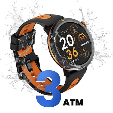 Acheter Hammer Montre Connectée Bluetooth Suivi Santé et Modes Sportifs Watch 2 Lite Noir