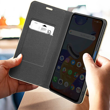 Avizar Étui pour Xiaomi Redmi Note 11 Pro 5G Porte-carte et Support vidéo  Noir et Doré pas cher