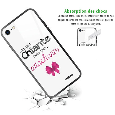 Avis Evetane Coque iPhone 7/8/ iPhone SE 2020/ 2022 Coque Soft Touch Glossy Un peu chiante tres attachante Design