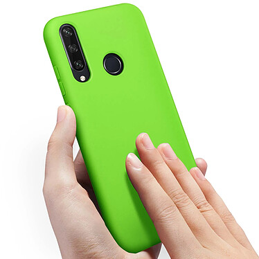 Avizar Coque Huawei Y6p Silicone Semi-rigide Finition Soft Touch Vert pas cher