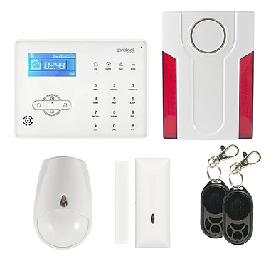 Iprotect Evolution - Kit Alarme maison RTC 03 avec sirène flash