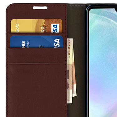 Acheter Avizar Etui folio Marron Cuir véritable pour Huawei P30