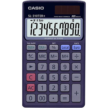 CASIO Calculatrice de poche 10 chiffres 310TER