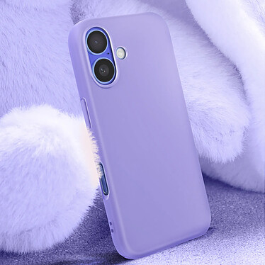 Avis Avizar Coque pour iPhone 16 Semi-rigide Soft-touch Anti-traces Violet