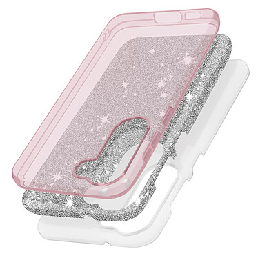 Avis Avizar Coque Paillette pour Samsung Galaxy S23 Hybride Semi-rigide  rose