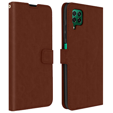 Avizar Housse Huawei P40 Lite Porte-carte Fonction Support Vintage marron