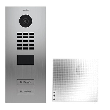 Doorbird - Portier vidéo IP 2 sonnettes D2102V Inox + Carillon - Encastrable