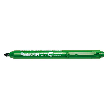 PENTEL Marqueur Permanent Rétractable PEN NSX15 Pointe Fine Vert x 12