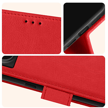 Acheter Avizar Étui Google Pixel 8 Clapet Portefeuille Support Vidéo Rouge Chesterfield