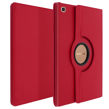 Avizar Étui Galaxy Tab S5e Protection Intégrale Fonction Support Rotative à 360° Rouge