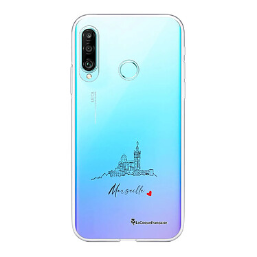 LaCoqueFrançaise Coque Huawei P30 Lite/ P30 Lite XL 360 intégrale transparente Motif Marseille Notre Dame Tendance