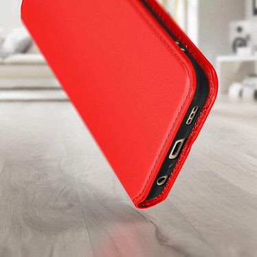 Avizar Housse pour Oppo Reno 7 Clapet Portefeuille Fonction Support Vidéo  Rouge pas cher