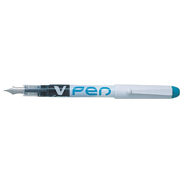 PILOT Stylo Plume Jetable Effaçable V-Pen Pointe Moyenne Turquoise