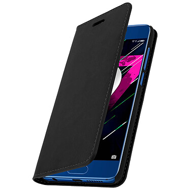 Avizar Etui Honor 9 Coque Clapet Portefeuille Cuir Noir - Fonction stand