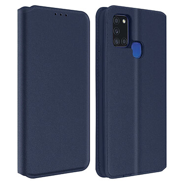 Avizar Housse Samsung Galaxy A21s Étui Folio Portefeuille Fonction Support Bleu nuit