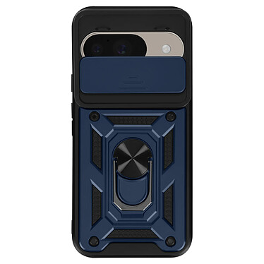 Mayaxess Coque pour Google Pixel 9 et 9 Pro Bague Support Cache Caméra Bleu Nuit