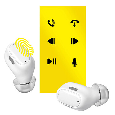 Baseus Ecouteurs Bluetooth TWS Encok WM01  Blanc pas cher