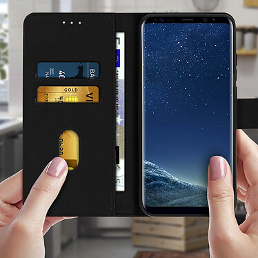 Avis Avizar Étui Samsung Galaxy S8 Housse Intégrale Porte-carte Fonction Support noir