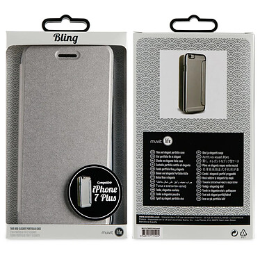 Acheter Muvit Étui pour iPhone 8 Plus/7 Plus/6S Plus/6 Plus avec Porte-carte Argent