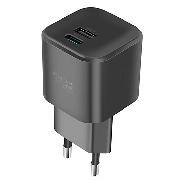 Swissten Chargeur Secteur USB C Power Delivery 20W et USB Quick Charge 18W Noir