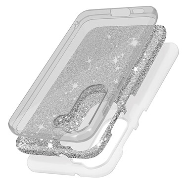 Avis Avizar Coque Paillette pour Samsung Galaxy S23 Plus Hybride Semi-rigide  argent