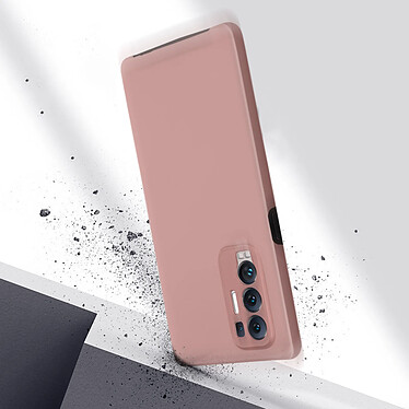 Avis Avizar Coque Oppo Find X3 Neo Arrière Rigide et Avant Souple - rose champagne