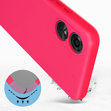 Avis Avizar Coque pour Oppo A17 Silicone Semi-rigide Finition Soft-touch Fine  Fuchsia