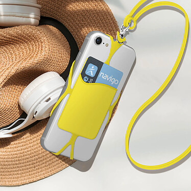 Acheter Avizar Coque Cordon Universelle pour Smartphone avec Porte-carte  Jaune