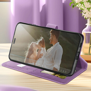 Acheter Avizar Étui Mandala Fleurs pour Honor 200 Lite Portefeuille Support Dragonne Violet Clair