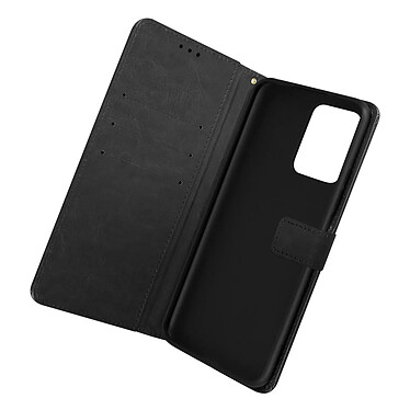 Avizar Étui pour Xiaomi Redmi Note 12 4G et 5G Porte-Carte Support Languette Magnétique  Noir