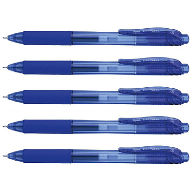 PENTEL Stylo Roller à encre gel Liquid EnerGel-X BLN105 Bleu x 5