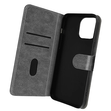 Avizar Housse pour iPhone 14 Pro Clapet Portefeuille Fonction Support Vidéo  Gris