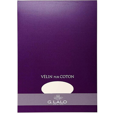 G.LALO Bloc A4 velin pur coton 40 feuilles Crème