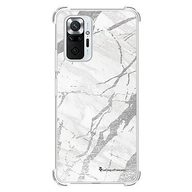 LaCoqueFrançaise Coque Xiaomi Redmi Note 10 Pro Silicone antichocs Solides coins renforcés  transparente Motif Marbre gris