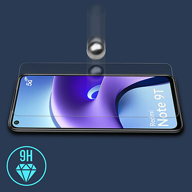 Acheter Avizar Film Écran Xiaomi Redmi Note 9T 5G Verre Trempé 9H Anti-traces Transparent