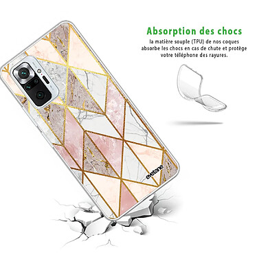 Avis Evetane Coque Xiaomi Redmi Note 10 Pro 360 intégrale transparente Motif Marbre Rose Losange Tendance