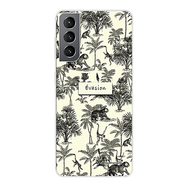 LaCoqueFrançaise Coque Samsung Galaxy S21 5G 360 intégrale transparente Motif Botanic Evasion Tendance