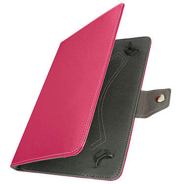 Avizar Housse pour Tablette 10 Pouces Universelle Effet Cuir Vieilli Support Vidéo  Fuchsia