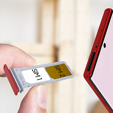 Avis Clappio Tiroir Carte SIM de Remplacement pour Samsung Galaxy Note 10  Rouge