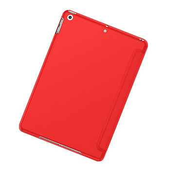 Evetane Etui Smart Cover iPad 102 Pouces (2019/2020/2021) Rouge à rabat avec support pas cher