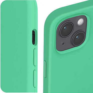 Acheter Avizar Coque pour iPhone 15 Plus Silicone Semi-rigide Finition Douce au Toucher Fine  Vert