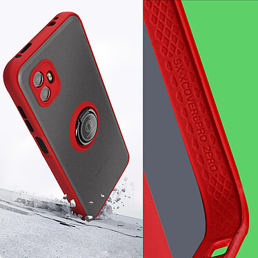 Acheter Avizar Coque pour Samsung Galaxy Xcover 6 Pro Bi-matière Bague Métallique Support Vidéo  rouge