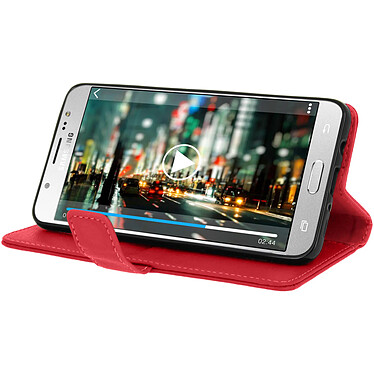 Acheter Avizar Housse Etui Folio Portefeuille Rouge Samsung Galaxy J5 2016 - Fonction Support