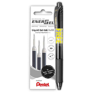 PENTEL Liquid Mine pour stylo roller à encre gel noir