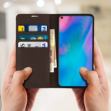 Avis Avizar Étui Huawei P30 Pro Housse Cuir Portefeuille Support Vidéo marron