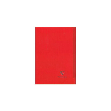 CLAIREFONTAINE Kover Book piqué polypro transparent rouge 17x22 96p séyès