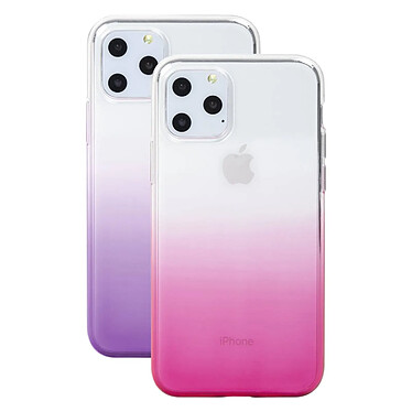 Color Block Pack de 2 Coques pour iPhone 11 Pro Dégradées Colorblock Rose